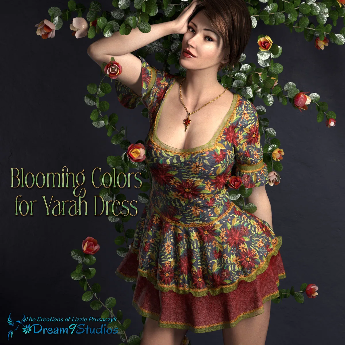 Blooming Colors for Yarah Dress Blooming Colors for Yarah Dress