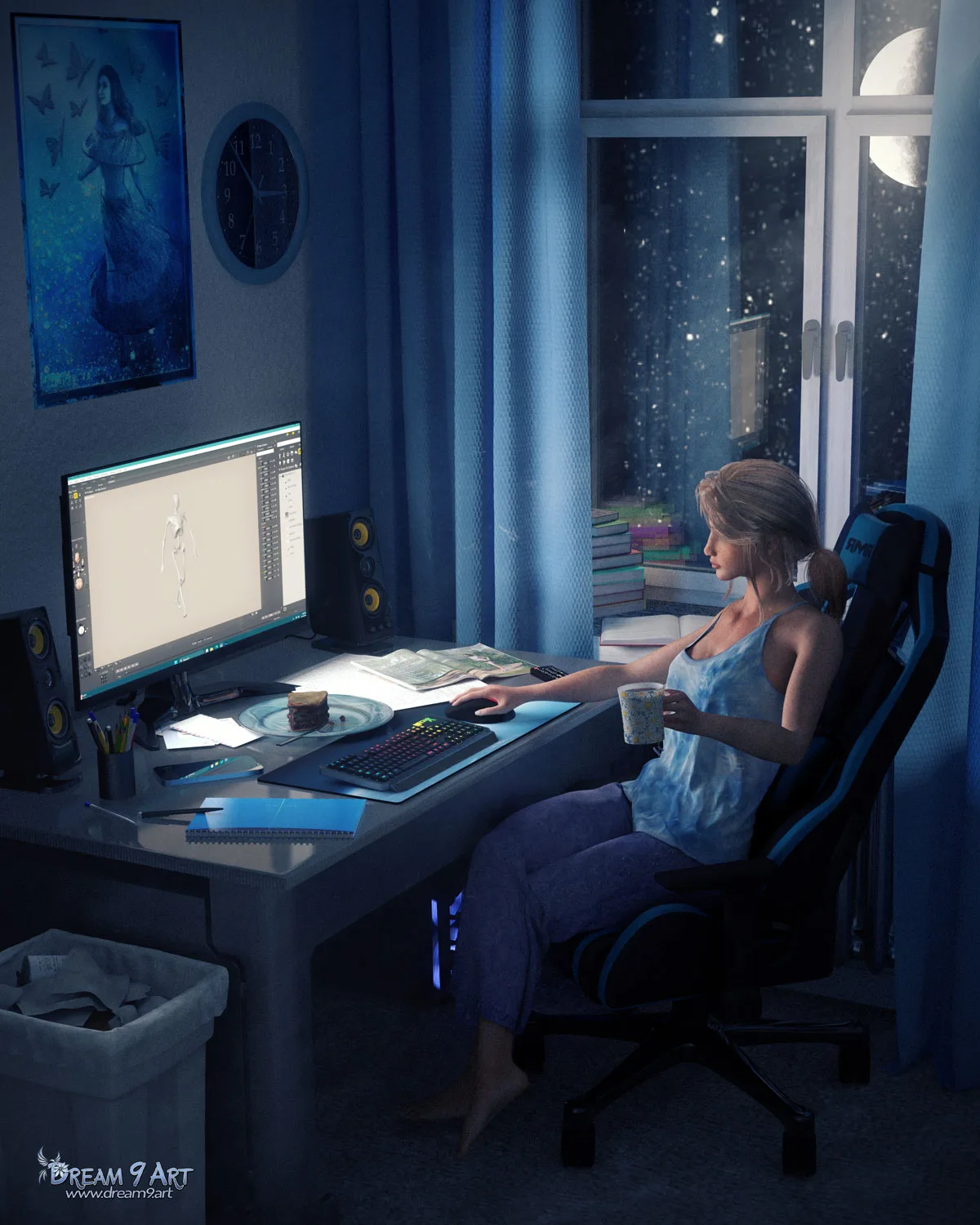 dream9art-burning-the-midnight-oil