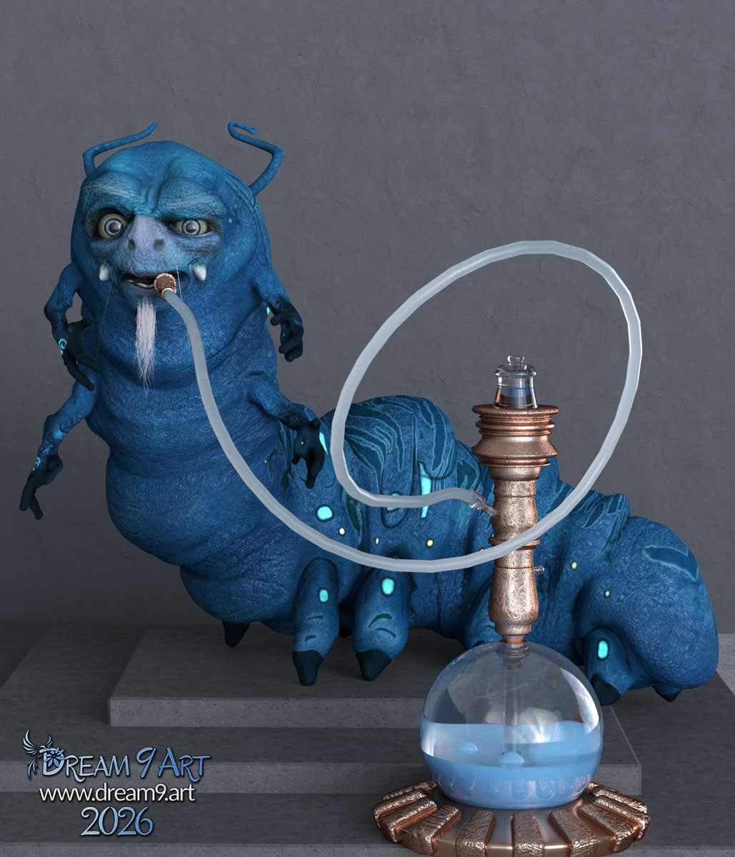 Wonderland: Blue Caterpillar Wonderland: Blue Caterpillar